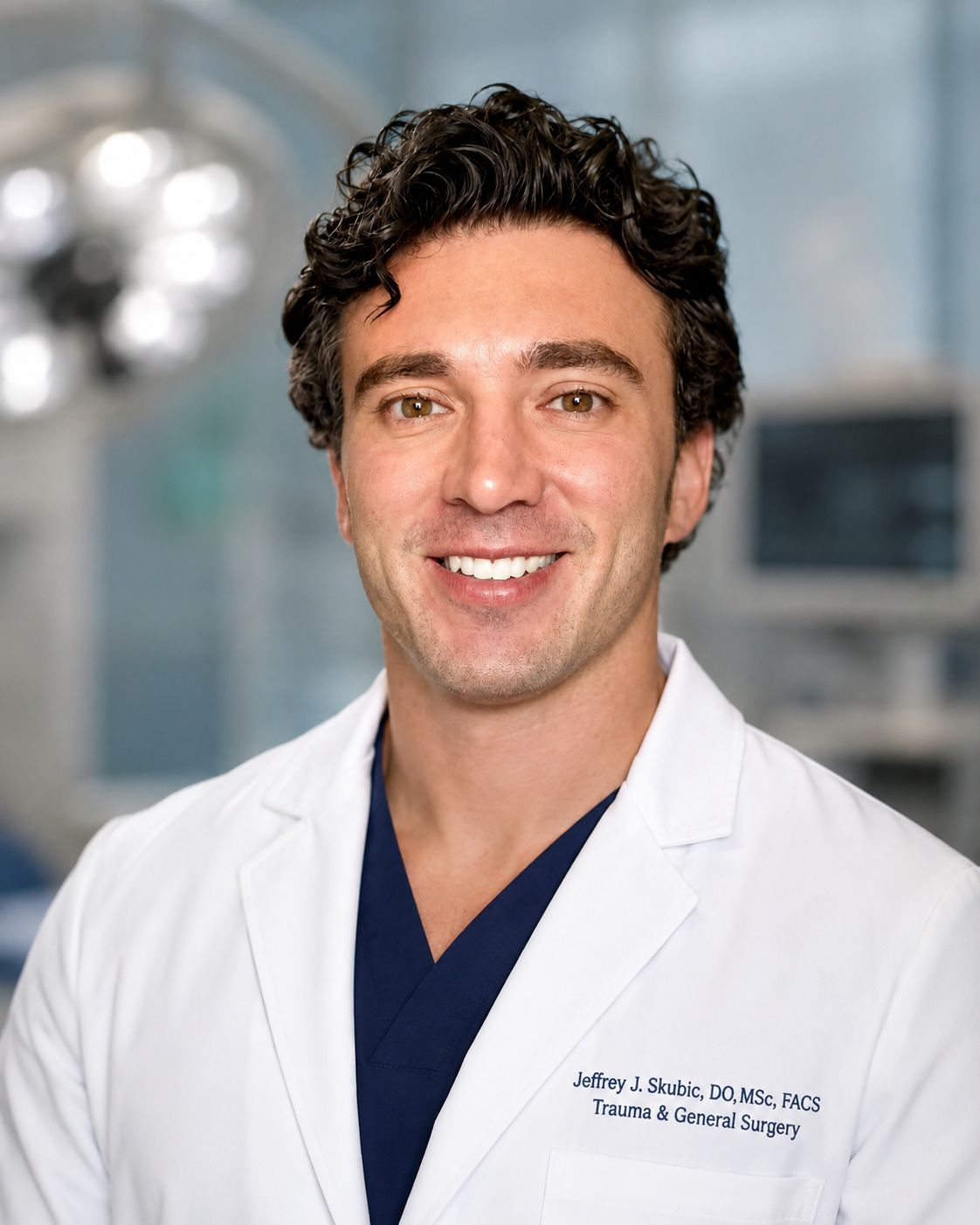 Dr. Skubic, Centruva's Founding Medical Provider, wearing his white medical coat.